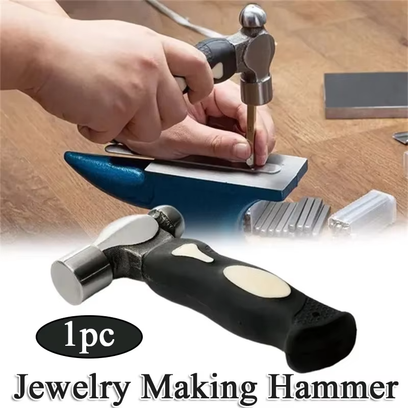 Leatherwork Jewelry - Black Steel Metal Stamping Hammer Professional
