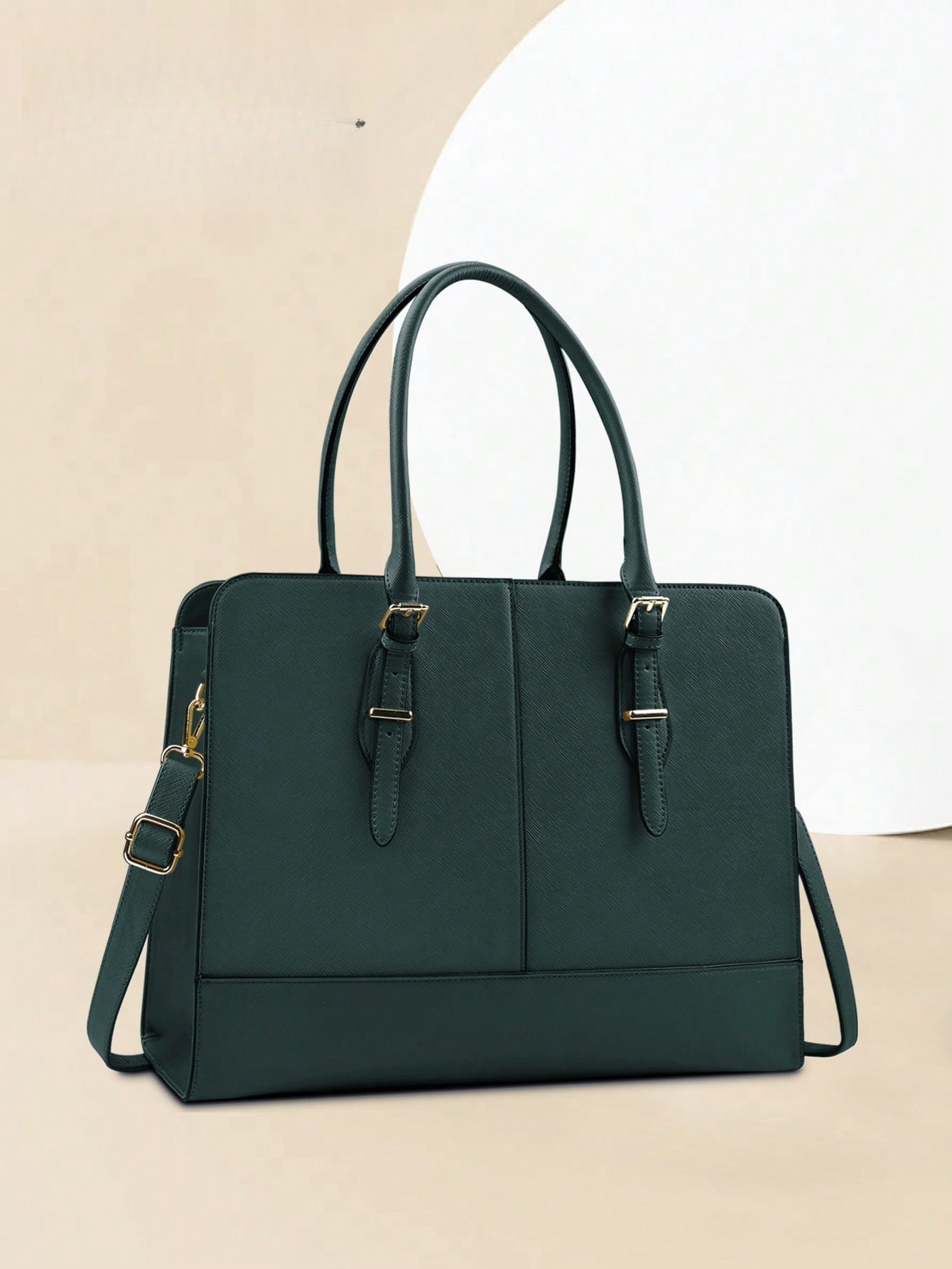 Leather Work Handbags For Women - 15.6 Inch Leather Laptop Tote Bag