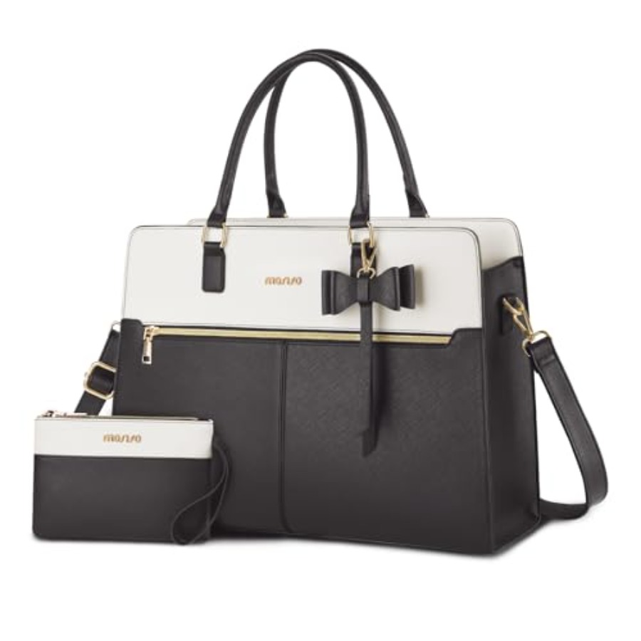 For Leather Work - Laptop Tote Bag for Women, 15.6