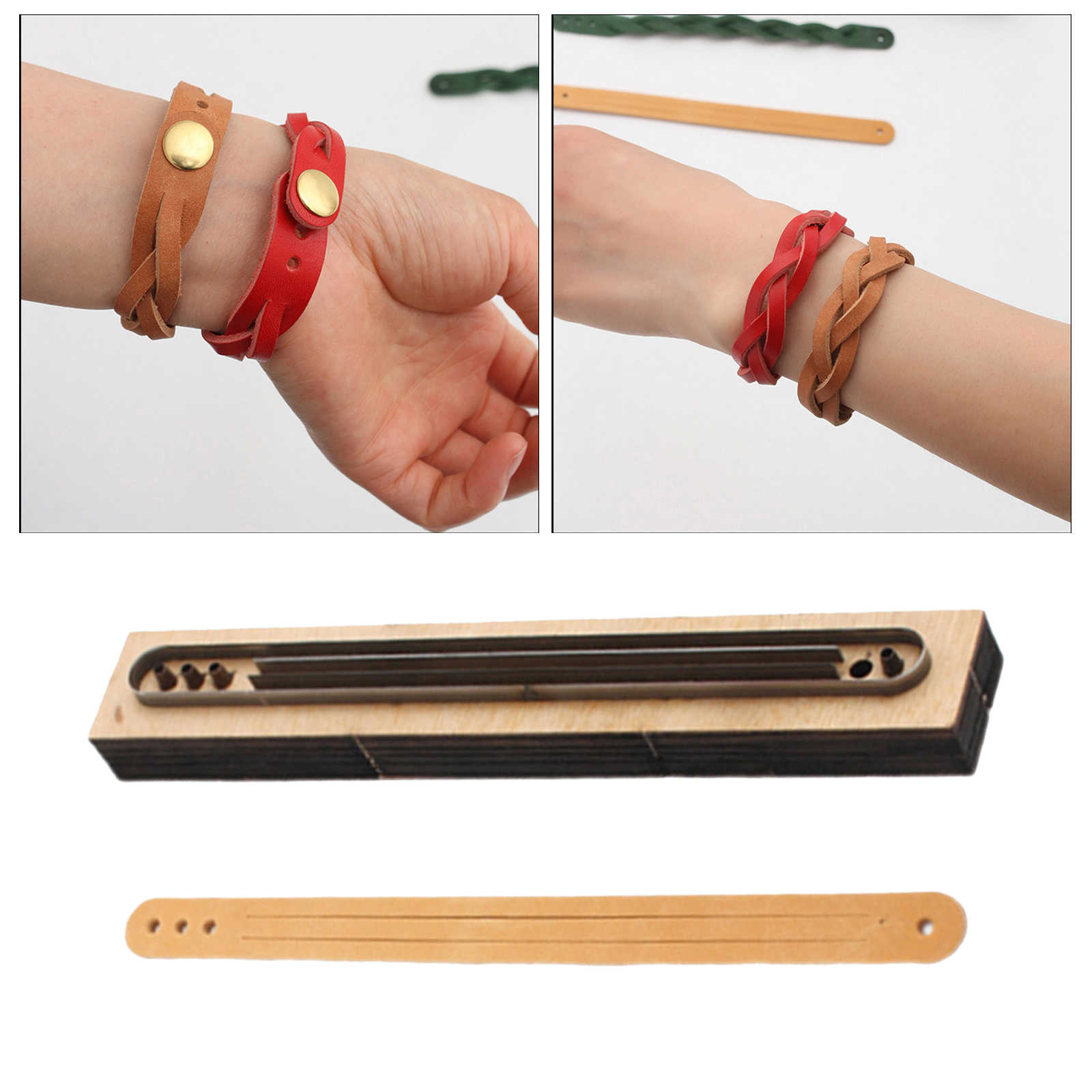 Leatherwork Templates - Cutting Dies DIY Leatherwork Bracelet Cutting