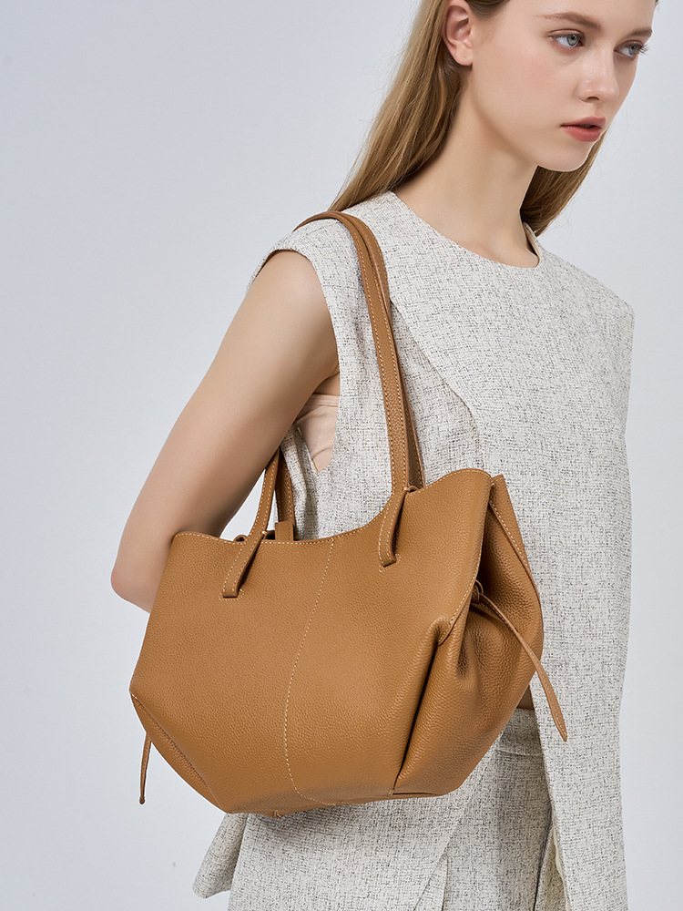 Leather Work Handbags For Women - Women Real Leather Soft Tote Bag