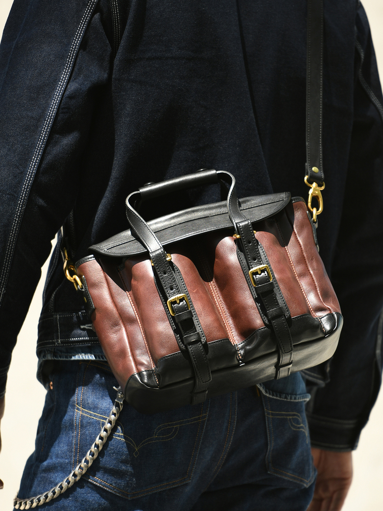 Leather Work Handbag - Vintage high quality first layer cowhide