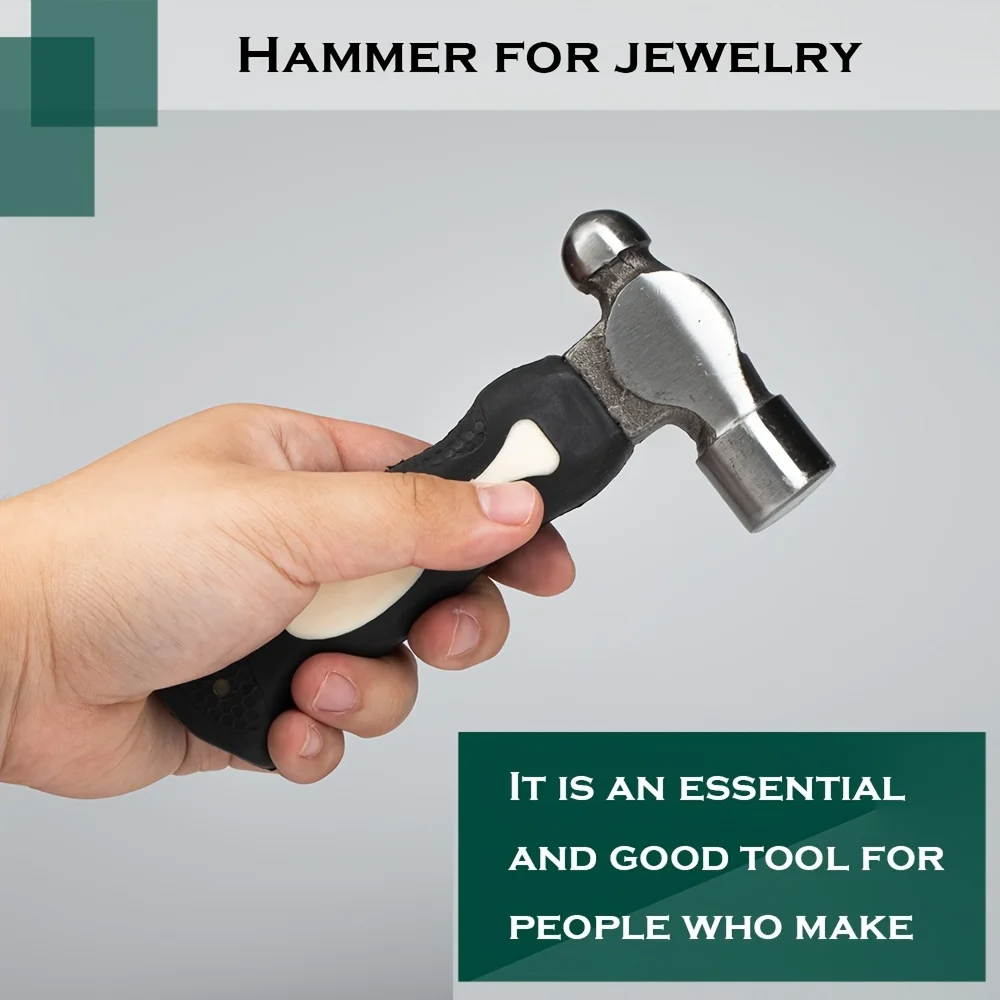 Black Steel Metal Stamping Ham - Leatherwork Jewelry recension och pris