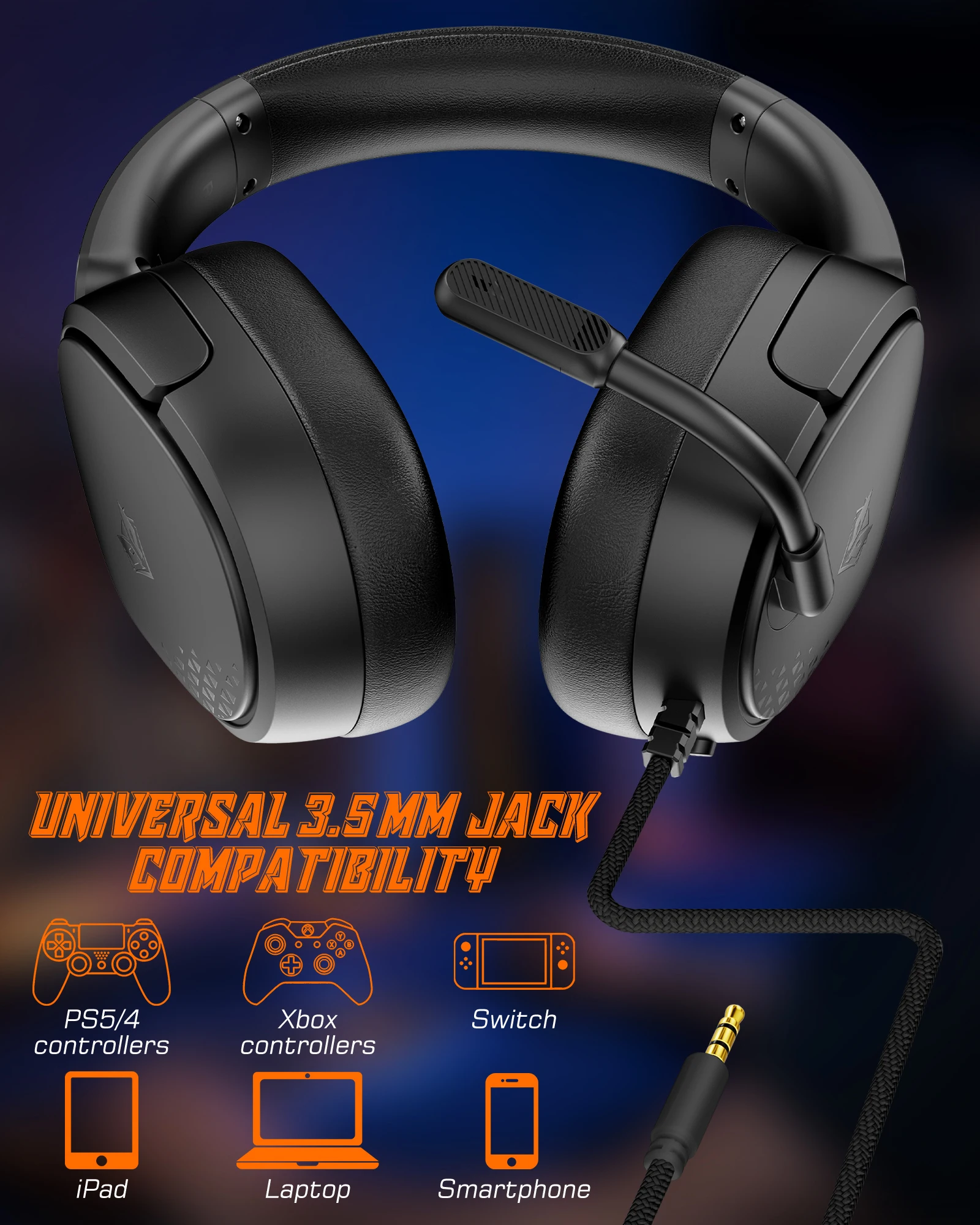 NUBWO HG04L Gaming Headset wit - Leatherwork Manual recension och pris