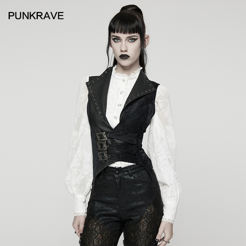 PUNK RAVE Women's Punk Leather - Leatherwork Eyelets recension och pris