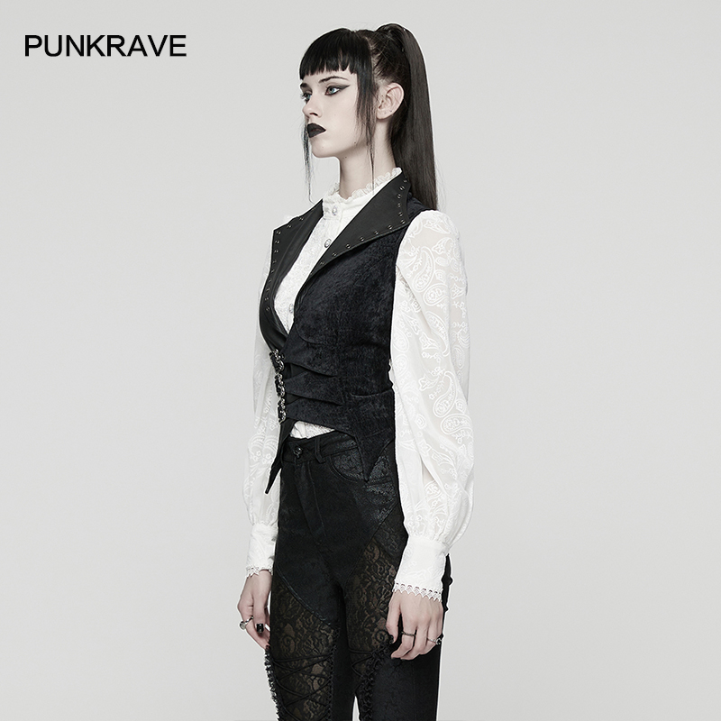 PUNK RAVE Women's Punk Leather - Leatherwork Eyelets recension och pris