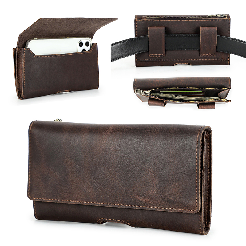 Cowhide Leather Waist Bag Phon - Leatherwork Fasteners recension och pris