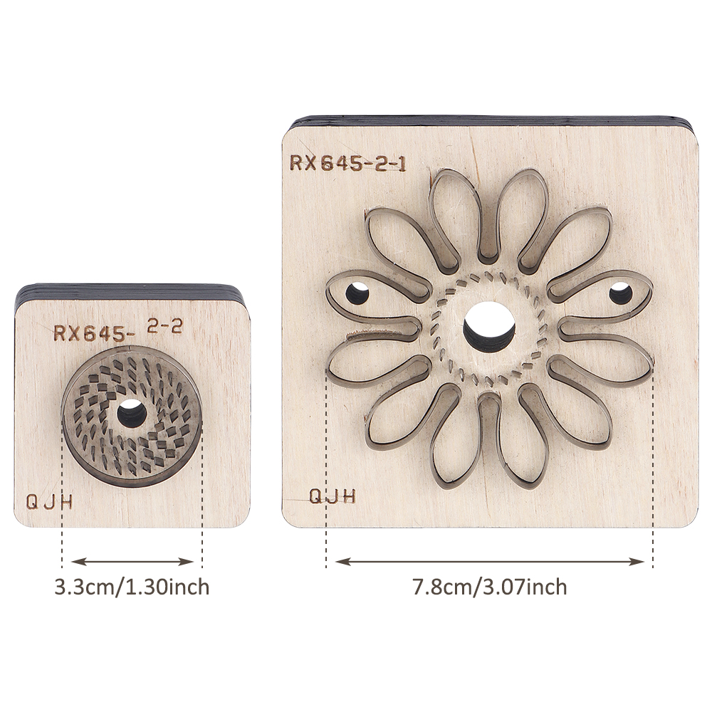 1Set Flower-Shaped Cutting Mol - Leatherwork Templates recension och pris
