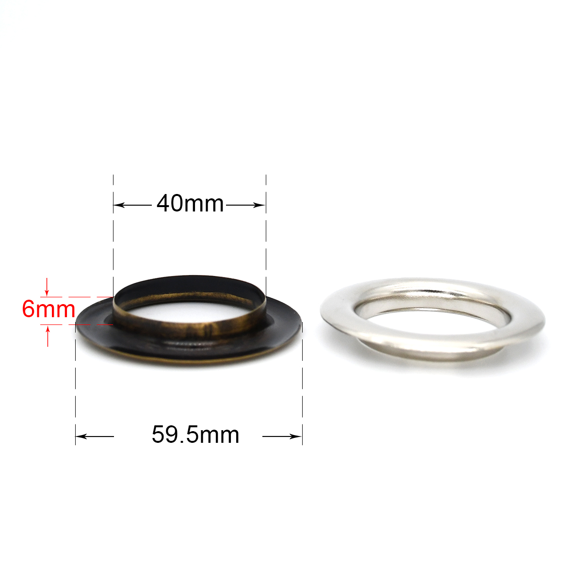 10sets 40mm Brass Eyelet with  - Leatherwork Eyelets recension och pris