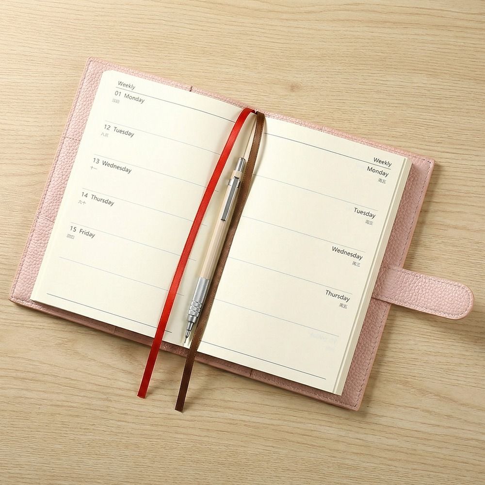 Diary Litchi Leather Portable  - Leatherwork Books recension och pris