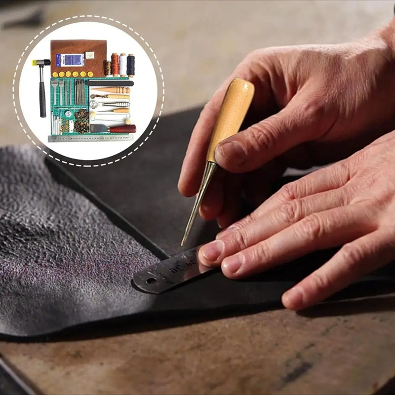 Leather Tool Set Leather Worki - Leatherwork Manual recension och pris