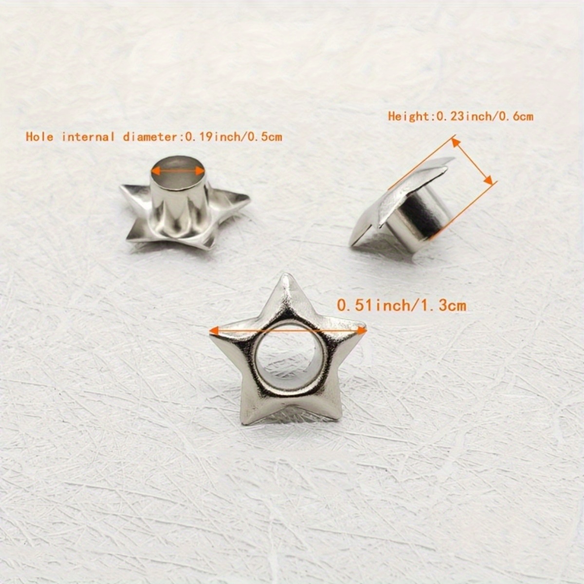 20PCS Star-shaped Eyelets 5mm  - Leatherwork Eyelets recension och pris