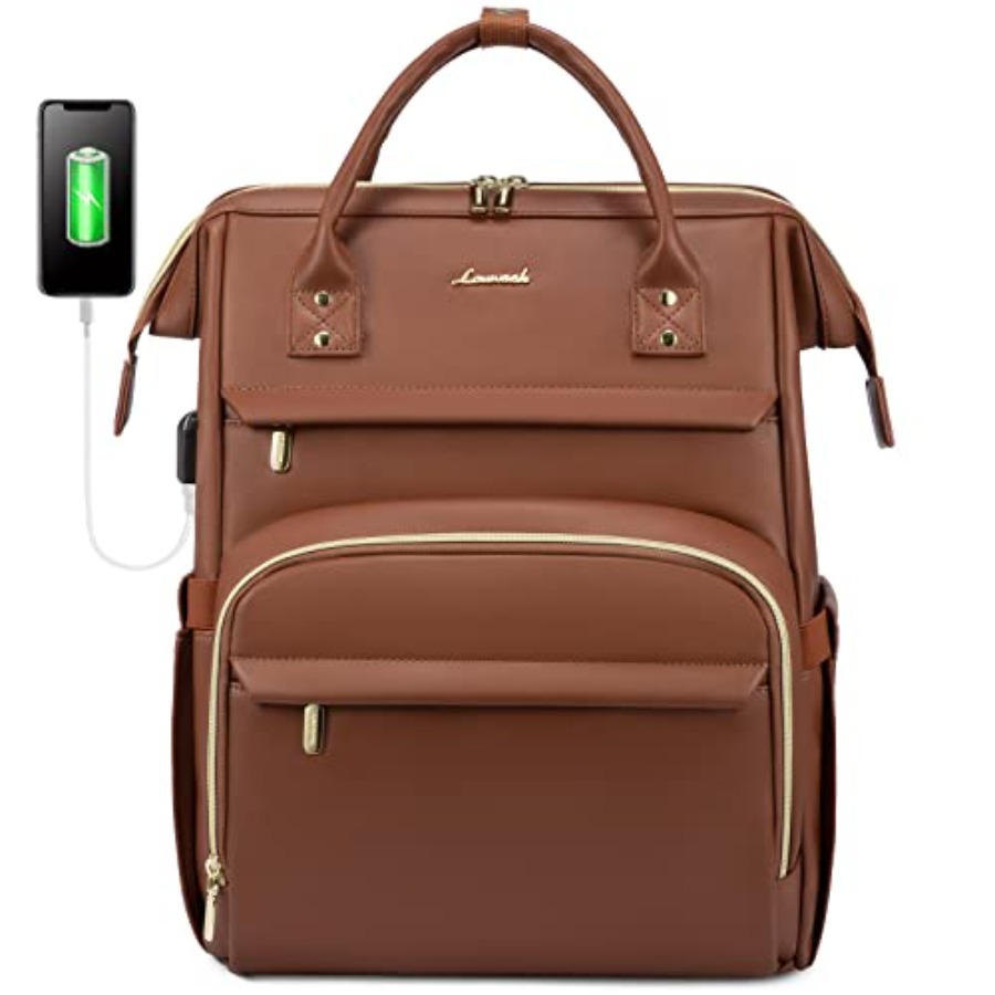 Leather Laptop Backpack for Wo - For Leather Work recension och pris