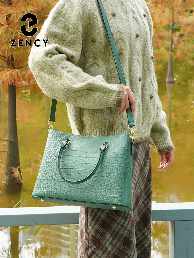 Zency Women's Genuine Leather  - Leather Work Handbags For Women recension och pris