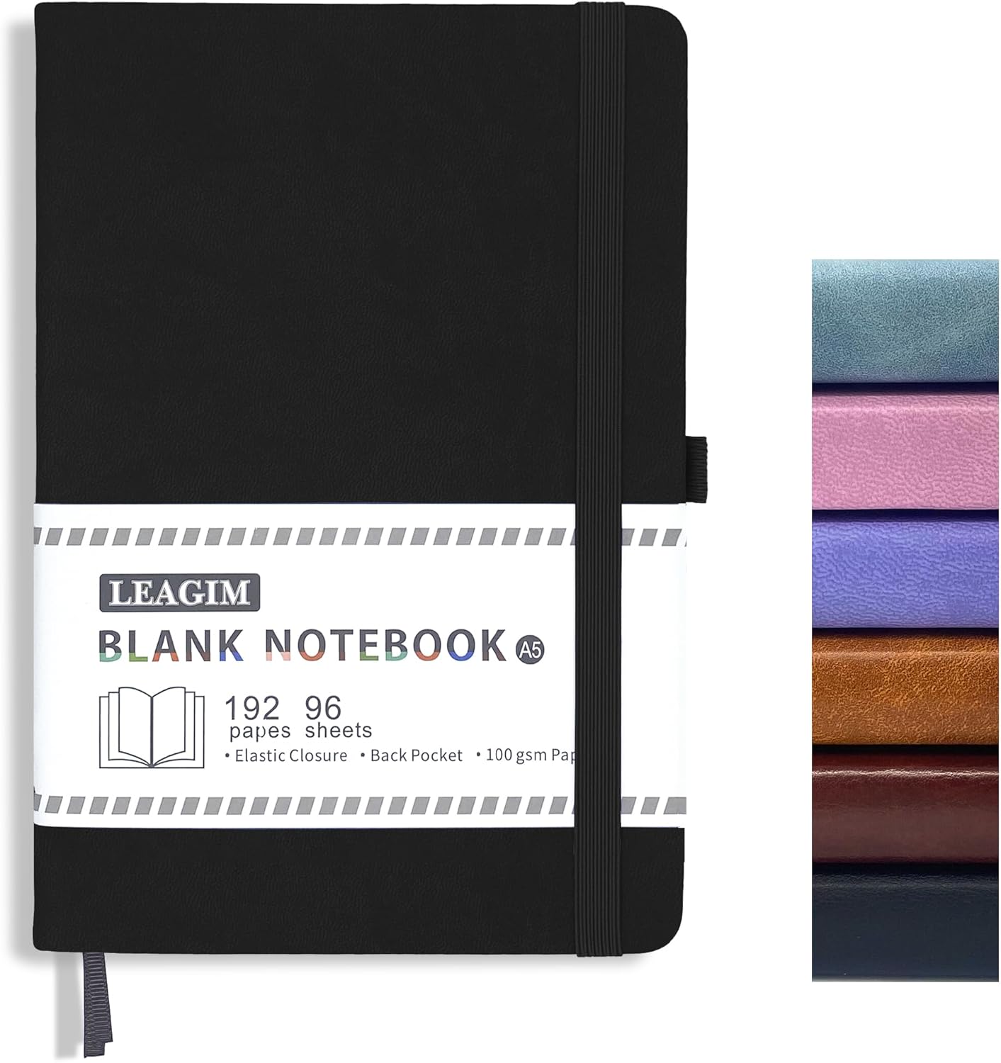 Blank Journal Notebook A5 192  - Leatherwork Books recension och pris