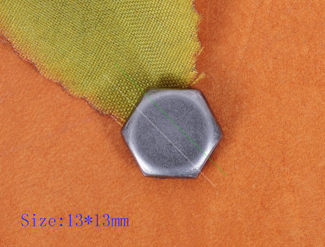 13*13mm Stream Punk Flat Hexag - Leatherwork Jewelry recension och pris