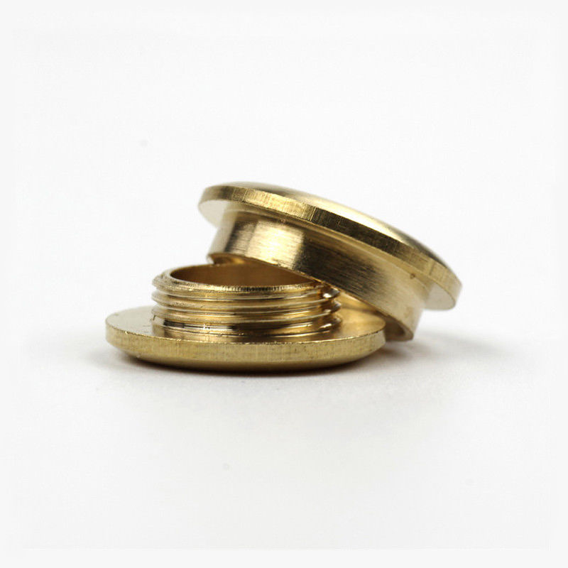 2pcs Solid Brass screw back Ey - Leatherwork Eyelets recension och pris
