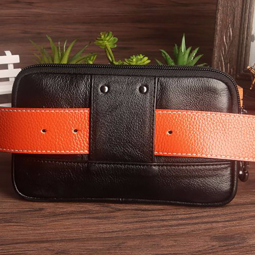 Men Clutch Waist Pack Bag Cell - Leatherwork Fasteners recension och pris