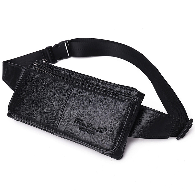 Men Waist Fanny Pack Belt Hip  - Leatherwork Fasteners recension och pris