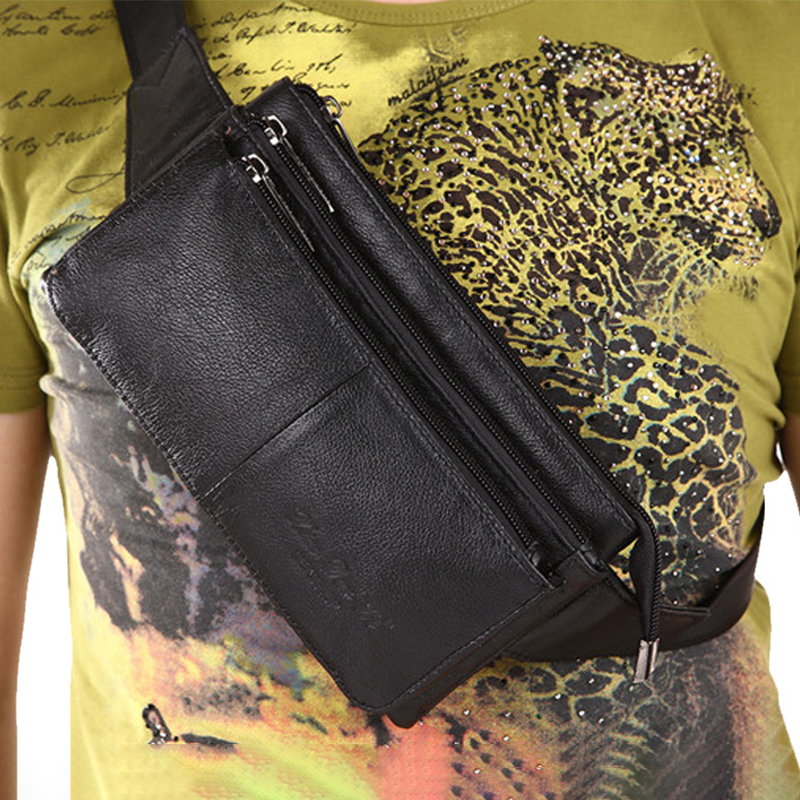 Men Waist Fanny Pack Belt Hip  - Leatherwork Fasteners recension och pris