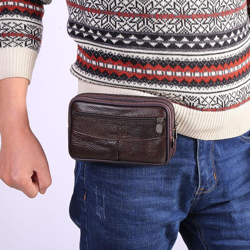 1PC Leather Hand Bags For Men  - Leather Work Handbag recension och pris