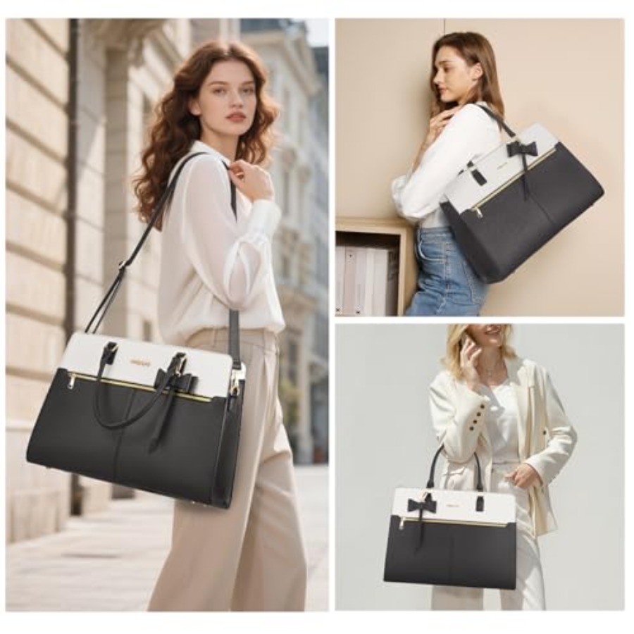 Laptop Tote Bag for Women, 15. - For Leather Work recension och pris