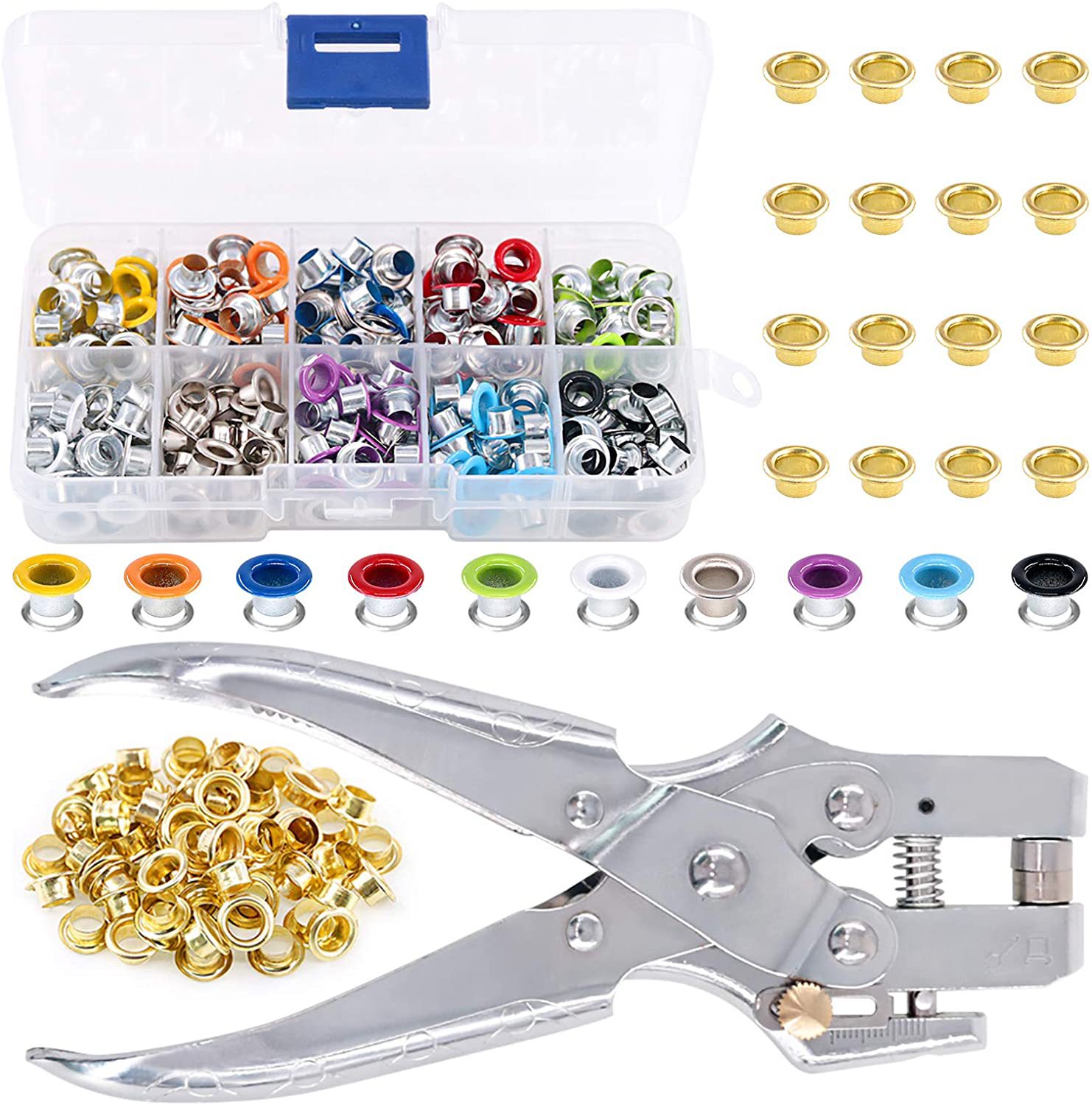 300/500 Sets 5mm Multi-Color M - Leatherwork Eyelets recension och pris