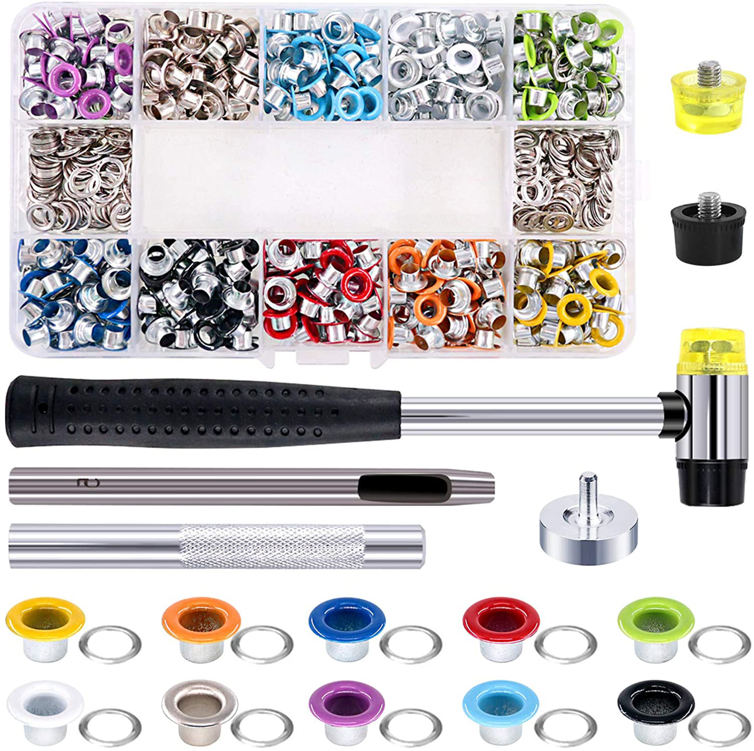 300/500 Sets 5mm Multi-Color M - Leatherwork Eyelets recension och pris
