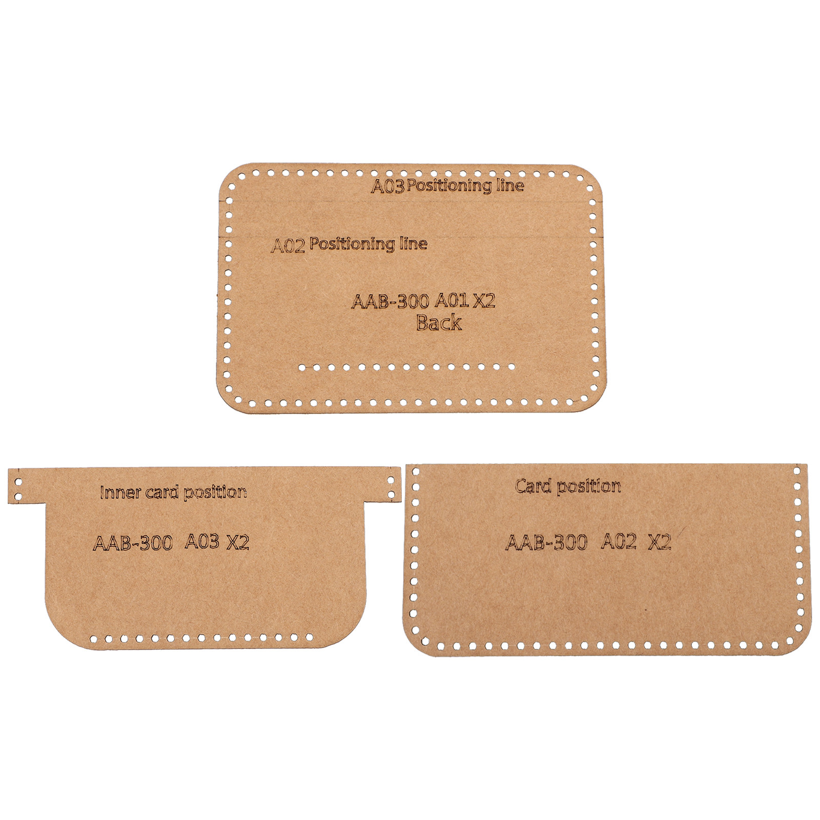 1Set Universal Wallet Pattern  - Leatherwork Templates recension och pris