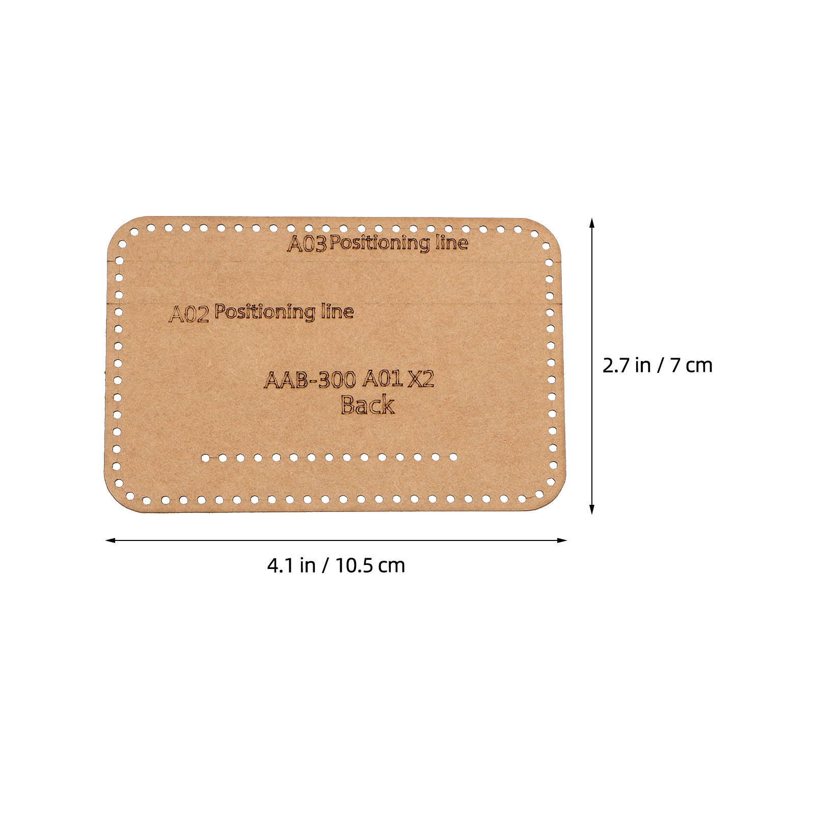 1Set Universal Wallet Pattern  - Leatherwork Templates recension och pris