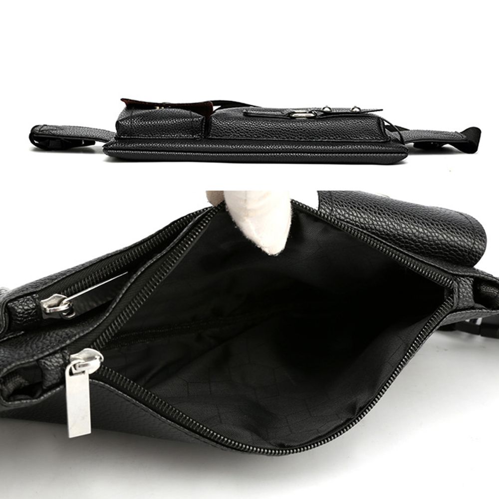 Fashion Men Women Waist Bag Ca - Leatherwork Fasteners recension och pris