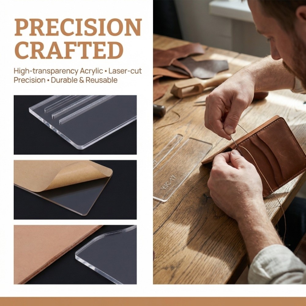 13Pcs YJC-17 Wallet Template A - Leatherwork Templates recension och pris