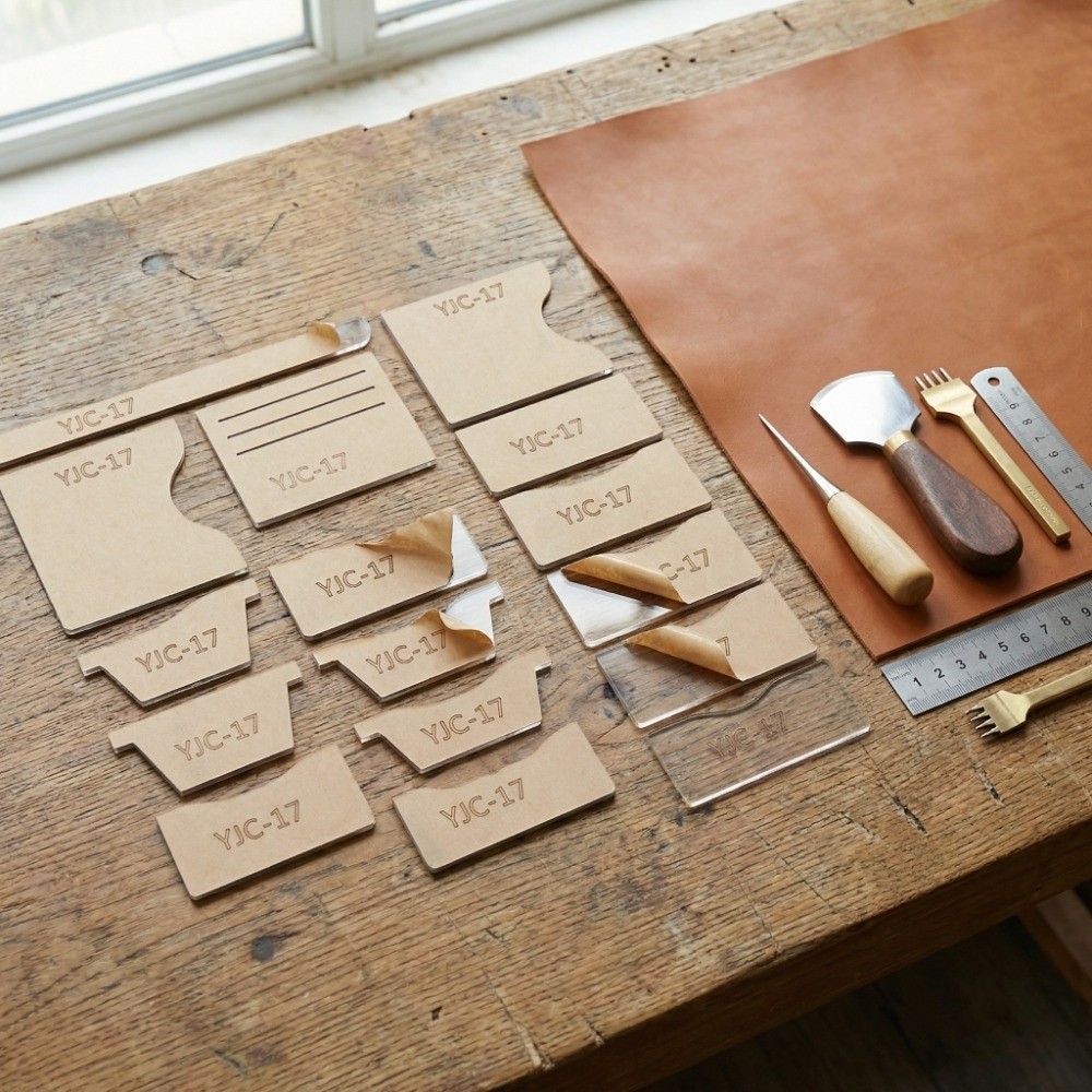 13Pcs YJC-17 Wallet Template A - Leatherwork Templates recension och pris