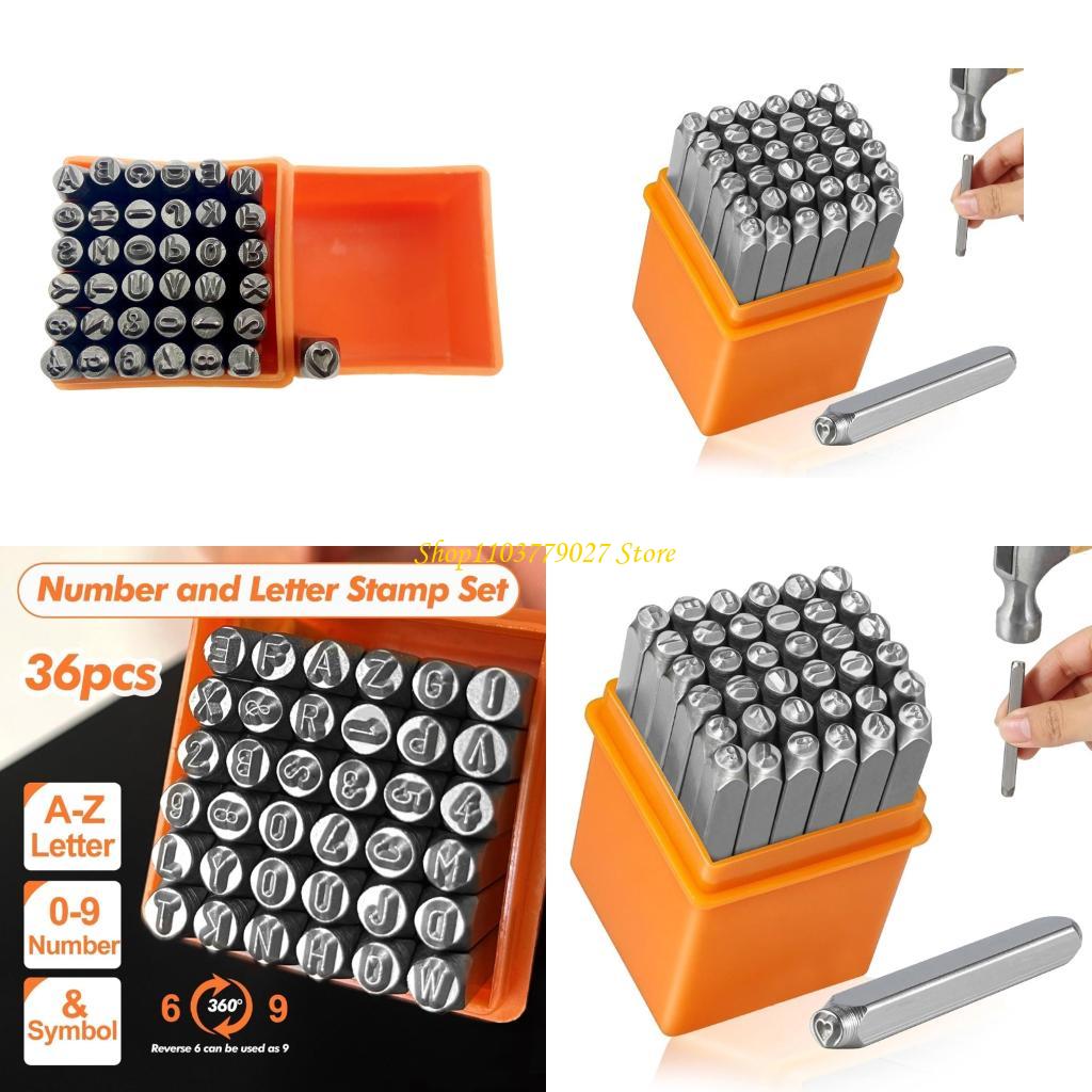 C4DF 37 Pcs Number Stamping Ki - Leatherwork Jewelry recension och pris