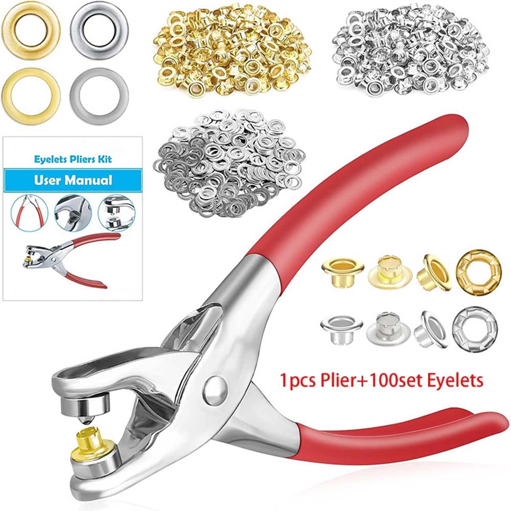 1Set 1/4 Inch Grommet Eyelet P - Leatherwork Eyelets recension och pris