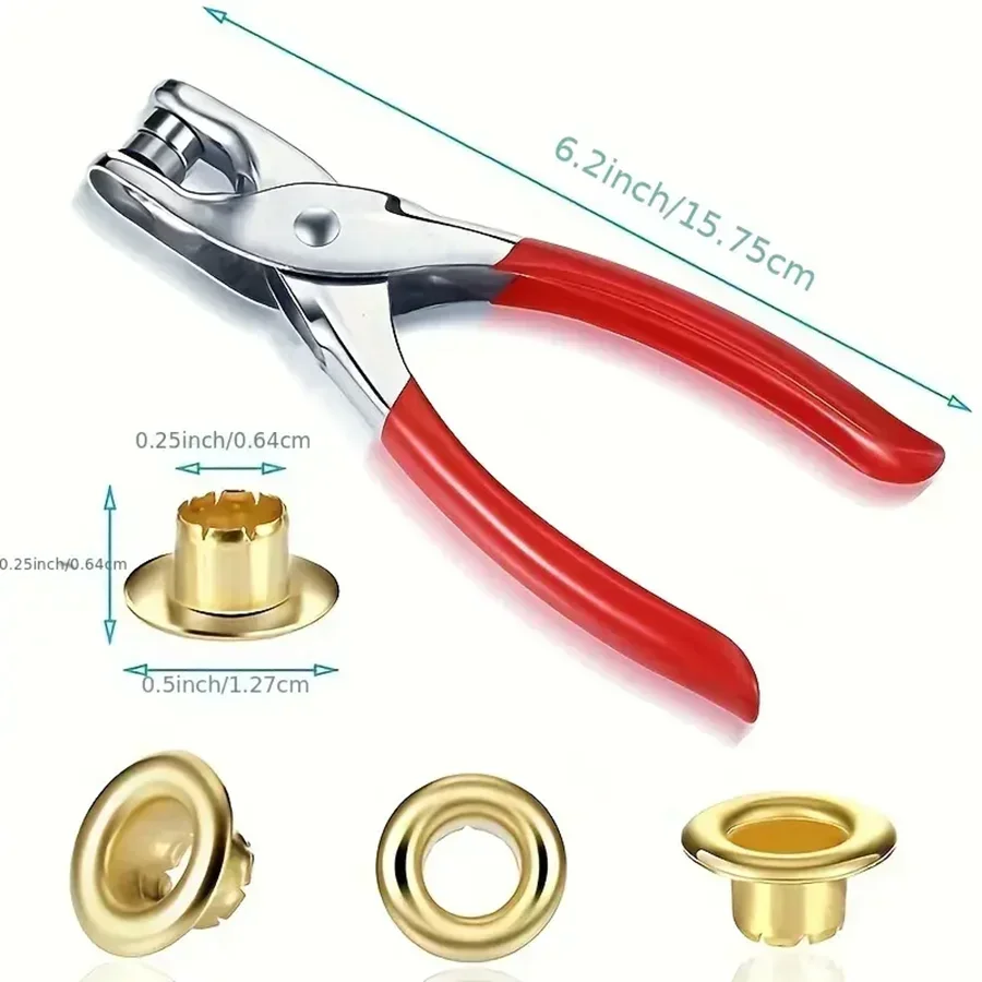 1Set 1/4 Inch Grommet Eyelet P - Leatherwork Eyelets recension och pris