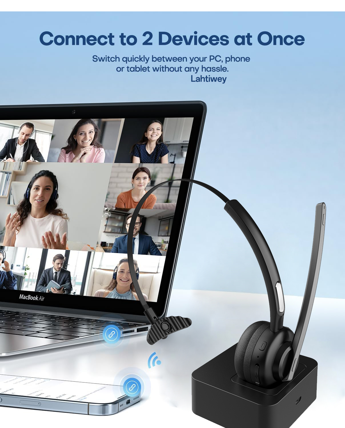 Bluetooth Headset, Wireless He - Leatherwork Manual recension och pris