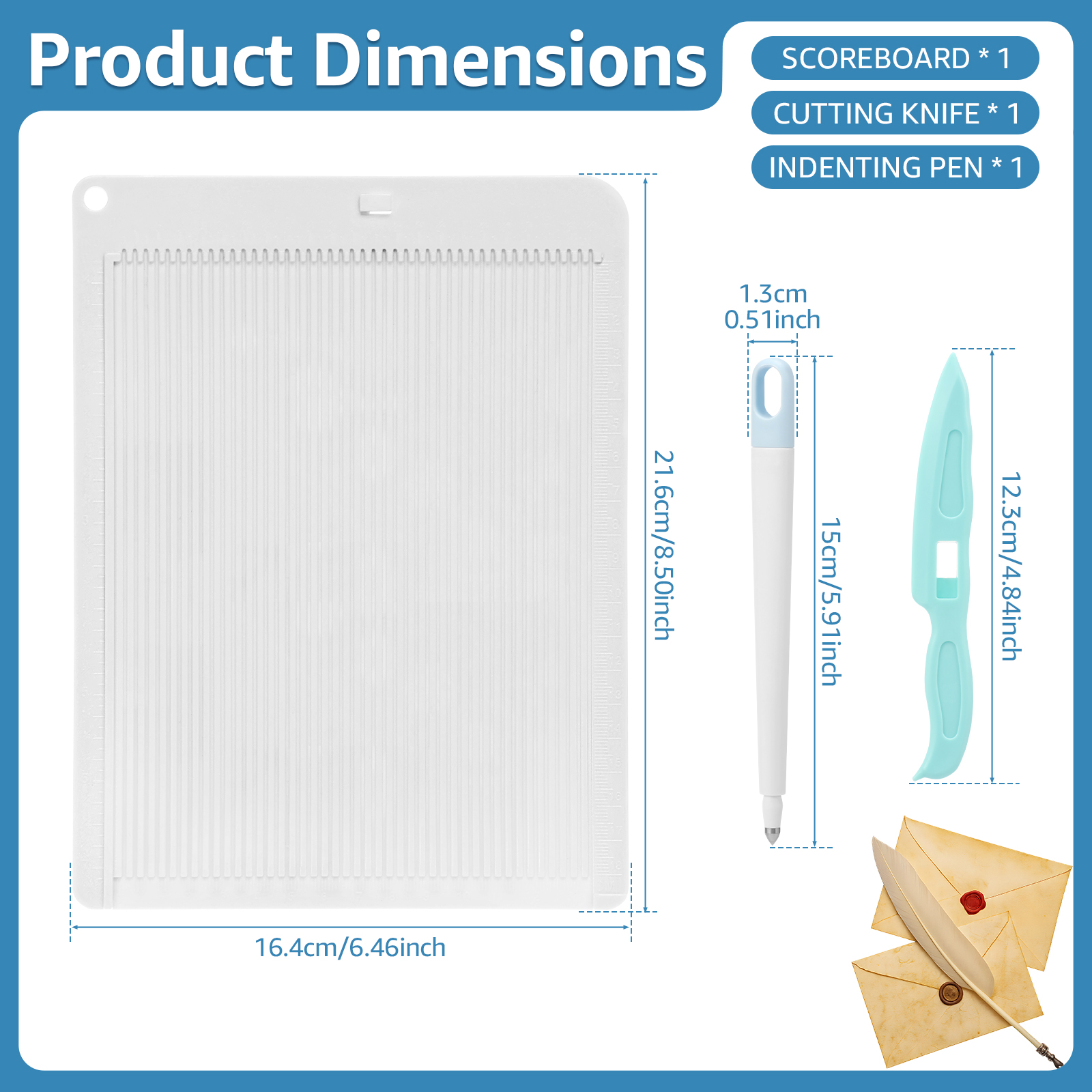 Mini Score Board for Paper Cra - Bone Folder Tool recension och pris