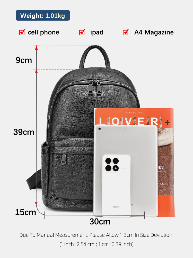 Zency Women's Leather Backpack - Leatherwork Books recension och pris