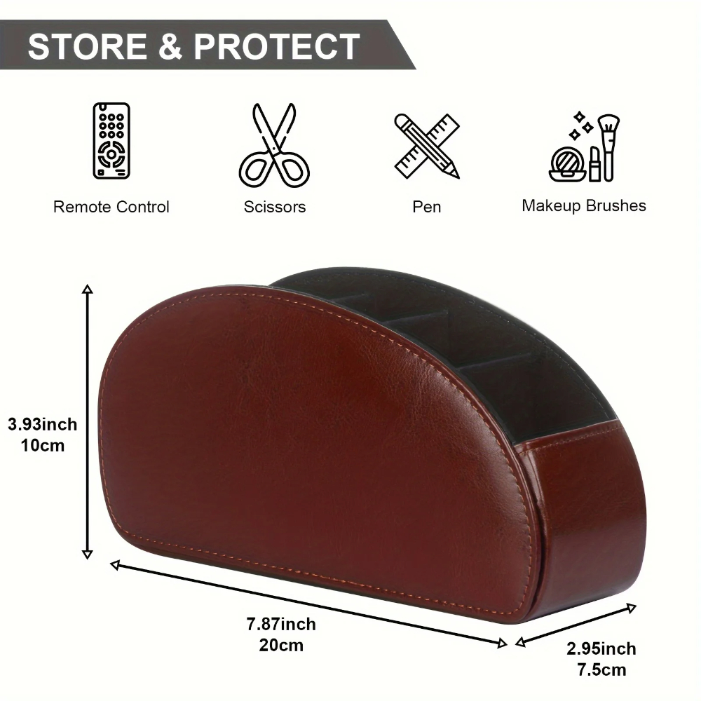 PU Leather Remote Control Hold - Leatherwork Table recension och pris