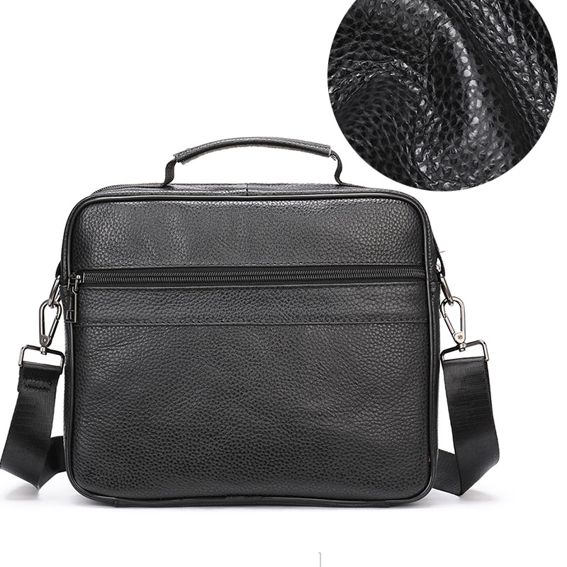 Fashion Men's Shoulder Bag Bla - Leather Work Handbag recension och pris