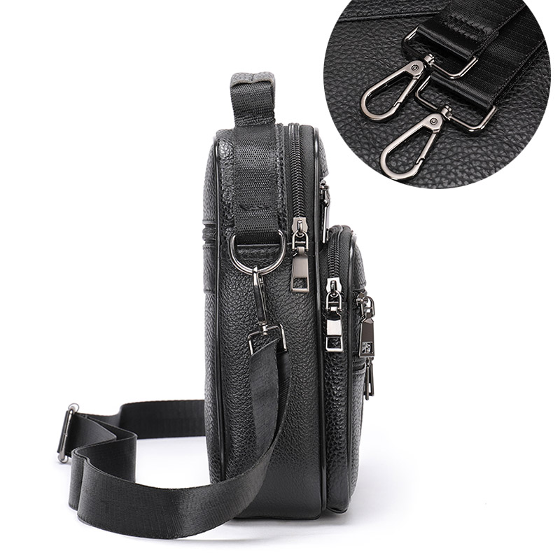 Fashion Men's Shoulder Bag Bla - Leather Work Handbag recension och pris
