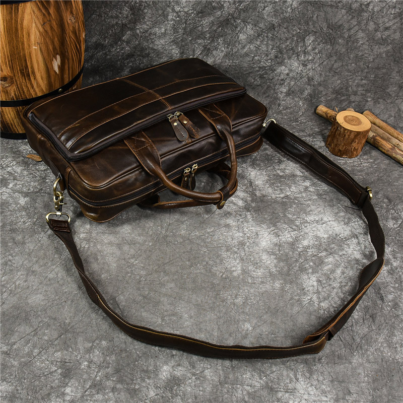 Luxury Genuine Leather Handbag - Leather Work Handbag recension och pris