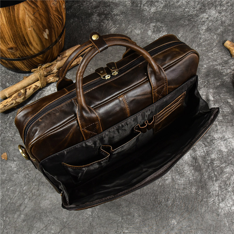 Luxury Genuine Leather Handbag - Leather Work Handbag recension och pris