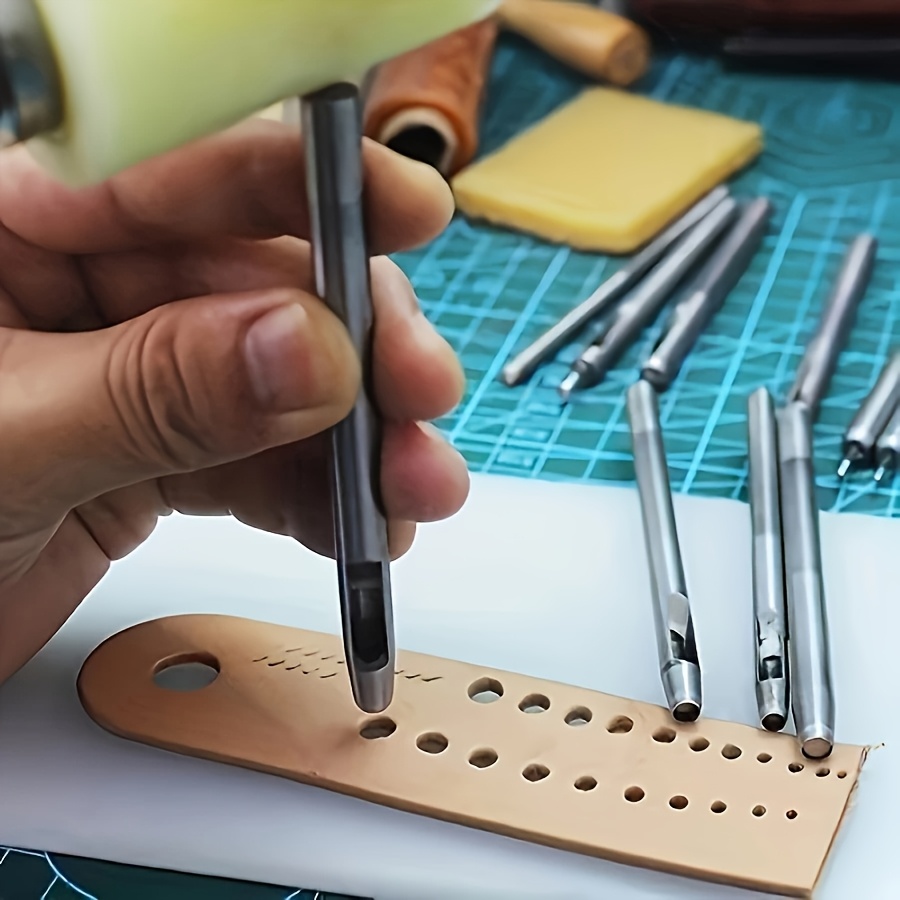 4Pcs Manual Leather Hole Punch - Leatherwork Manual recension och pris