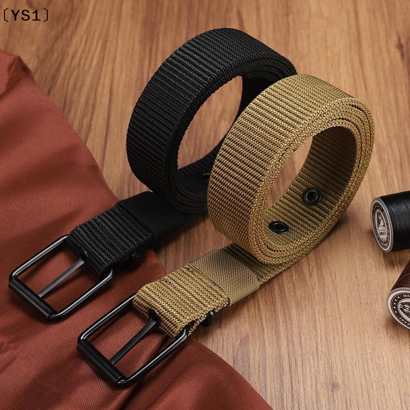 〔YS1〕Mens Belt Porous Canvas P - Leatherwork Eyelets recension och pris