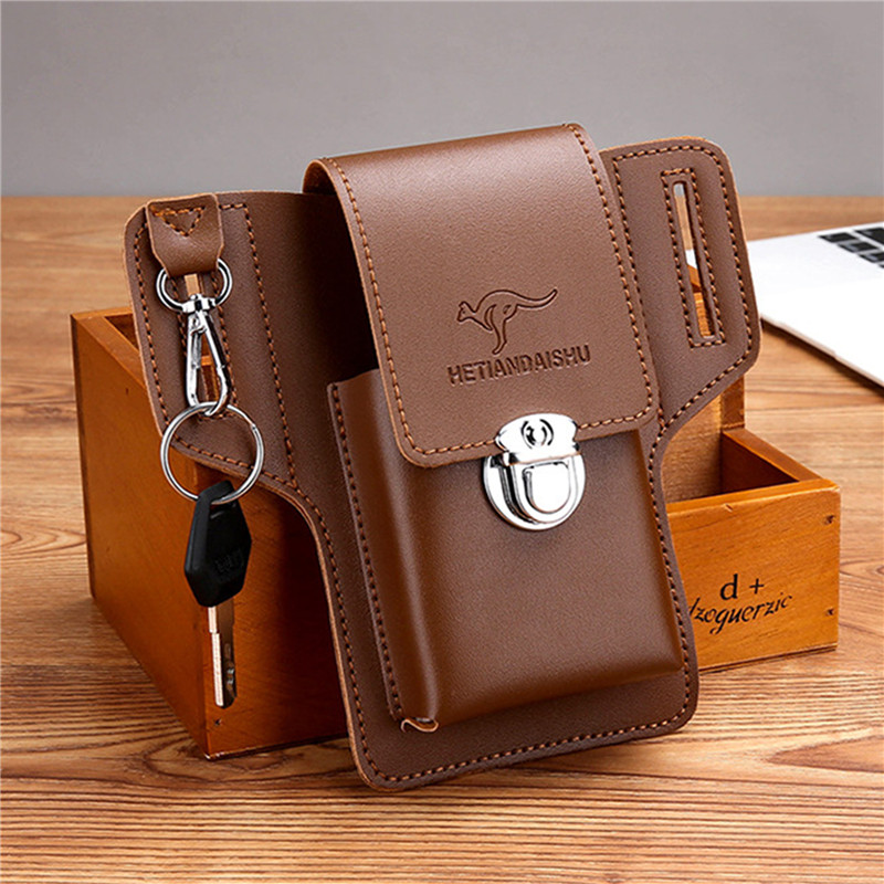 Phone Belt Bag For Men Bags Ce - Leatherwork Fasteners recension och pris