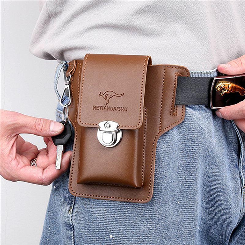 Phone Belt Bag For Men Bags Ce - Leatherwork Fasteners recension och pris