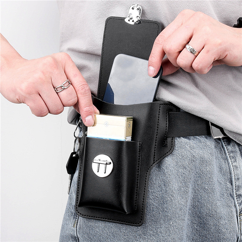 Phone Belt Bag For Men Bags Ce - Leatherwork Fasteners recension och pris