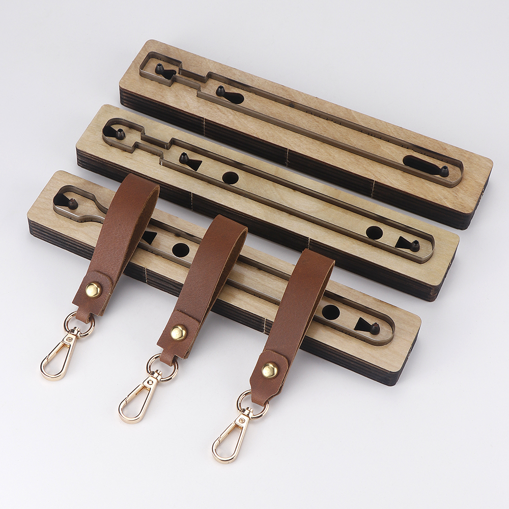 Wooden Punching Die Key Chain  - Leatherwork Templates recension och pris